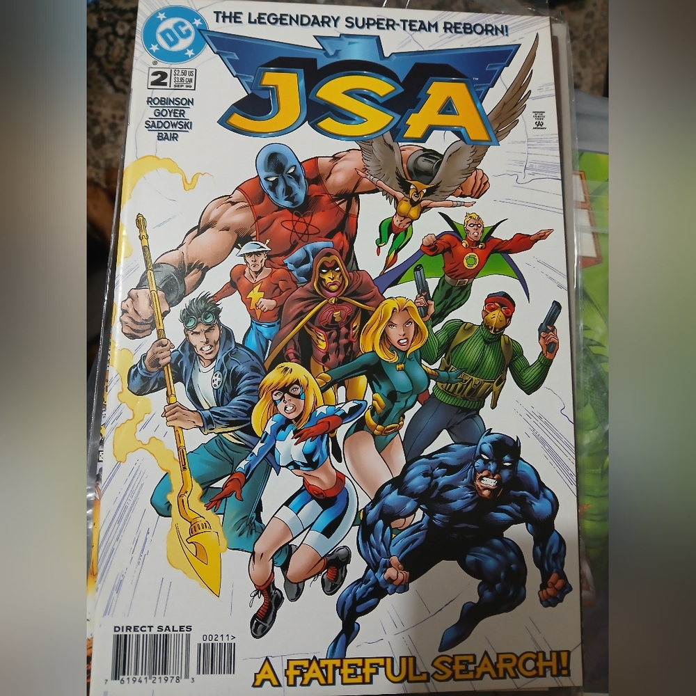 JSA Comic Book Cover Art